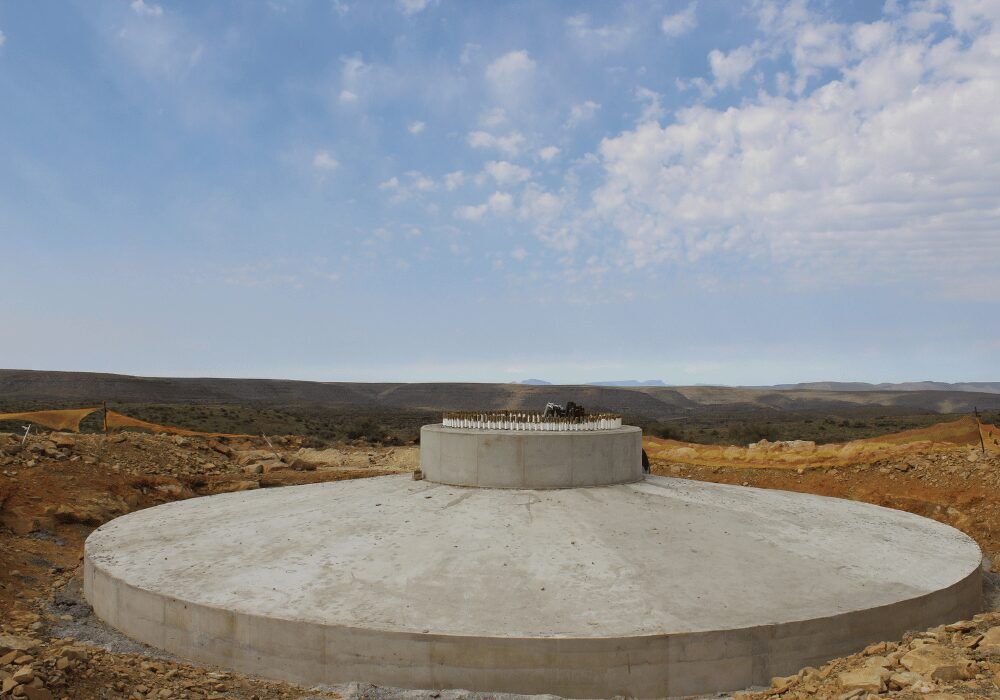 turbine foundations to working platforms